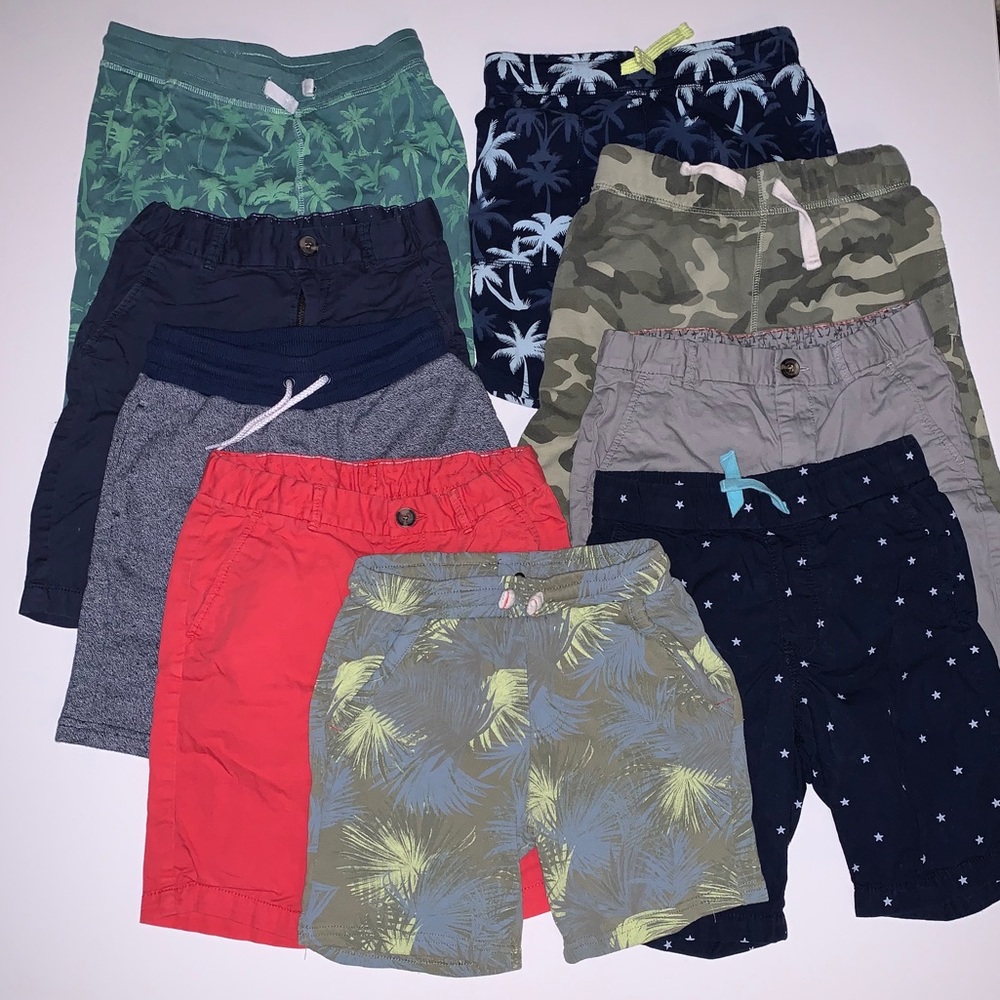 Lot of 9 boy Shorts from H&M and Zara Size 6-8
